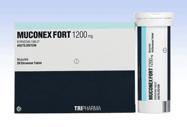 MUCONEX FORT 1200 MG 20 EFERVESAN TABLET İlaç Görseli
