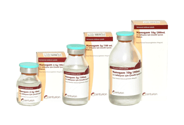 NANOGAM 10 G/200 ML IV INFUZYON ICIN COZELTI ICEREN FLAKON İlaç Görseli