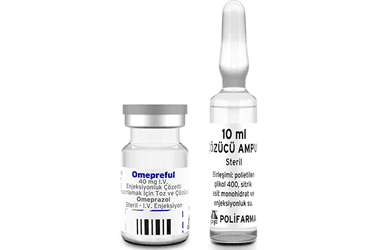 OMEPREFUL 40 MG IV ENJEKSIYONLUK COZELTI HAZIRLAMAK ICIN TOZ VE COZUCU İlaç Görseli