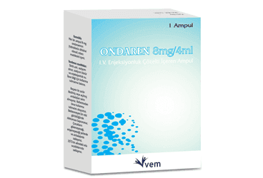 ONDAREN 8 MG/4ML IV ENJEKSIYONLUK COZELTI ICERENAMPUL İlaç Görseli