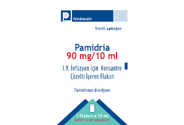PAMIDRIA 90 MG/10 ML IV INFUZYON ICIN KONSANTRE COZELTI ICEREN 1 FLAKON İlaç Görseli