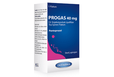 PROGAS 40 MG IV ENJEKSIYONLUK LIYOFILIZE TOZ ICEREN FLAKON İlaç Görseli