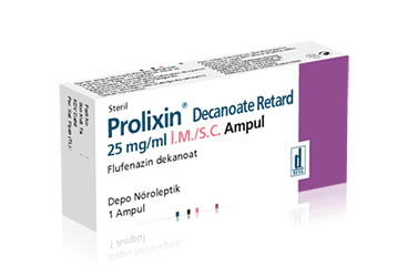 PROLIXIN DECANOATE RETARD 25 MG/ML I.M. ENJEKSIYONLUK COZELTI ICEREN AMPUL (1 AMPUL) İlaç Görseli