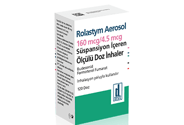 ROLASTYM AEROSOL 160 MCG/4,5 MCG OLCULU 60 DOZ INHALER İlaç Görseli