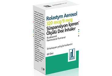 ROLASTYM AEROSOL 320 MCG/9 MCG SUSPANSIYON ICEREN OLCULU DOZ INHALER (60 DOZ) İlaç Görseli