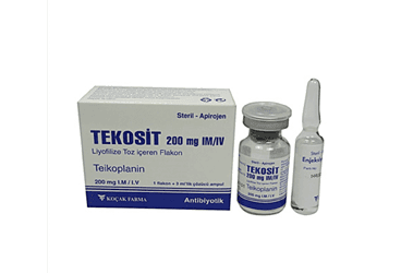 TEKOSIT 200 MG IM/IV LIYOFILIZE TOZ ICEREN 1 AMPUL İlaç Görseli