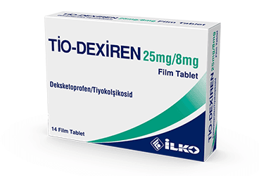 TIO-DEXIREN 25 MG/8 MG FILM TABLET (14 TABLET) İlaç Görseli