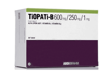 TIOPATI-B 600MG/250MG/1MG FILM TABLET (30 TABLET) İlaç Görseli