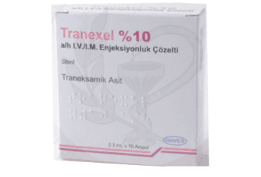 TRANEXEL %10 A/H IV/IM ENJEKSIYONLUK COZELTI (10 AMPUL) İlaç Görseli