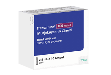 TRANSAMINE 100 MG/ML IV ENJEKSIYONLUK COZELTI (10 AMPUL) İlaç Görseli