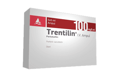 TRENTILIN 100 MG/5 ML IV ENJEKSIYONLUK COZELTI ICEREN AMPUL (5 AMPUL) İlaç Görseli