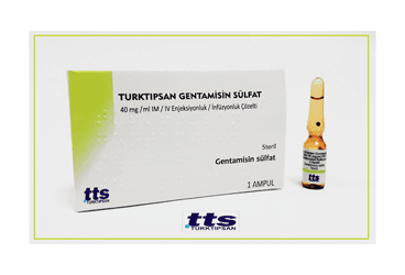 TURKTIPSAN GENTAMISIN SULFAT 40 MG/ML IM/IV ENJEKSIYONLUK/INFUZYONLUK COZELTI (1 AMPUL) İlaç Görseli