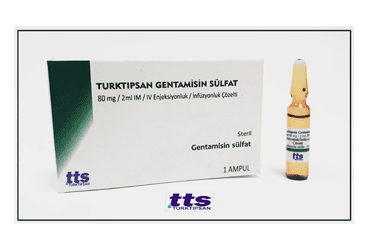 TURKTIPSAN GENTAMISIN SULFAT 80 MG/ 2 ML IM/ IV ENJEKSIYONLUK / INFUZYONLUK COZELTI (1 AMPUL) İlaç Görseli