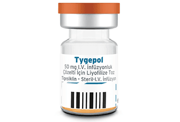 TYGEPOL 50 MG I.V. INFUZYONLUK COZELTI ICIN LIYOFILIZE TOZ (10 FLAKON) İlaç Görseli