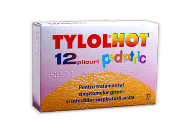 TYLOL HOT PEDIATRIK 250 MG + 2 MG + 30 MG/ 10 G TEK KULLANIMLIK ORAL COZELTI HAZIRLIK ICIN TOZ 12 POSET İlaç Görseli
