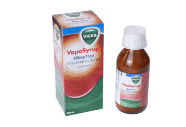 VICKS VAPOSYRUP 200 MG/15 ML EXPECTORANT SURUP 120 ML İlaç Görseli