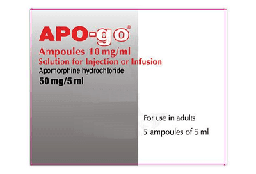 APO-GO 50MG/5 ML ENJEKSIYONLUK VEYA INFUZYONLUK COZELTI ICEREN AMPUL (5 AMPUL) İlaç Görseli