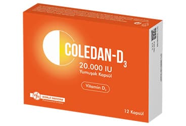 COLEDAN-D3 20.000 IU YUMUSAK KAPSUL (14 KAPSUL) İlaç Görseli