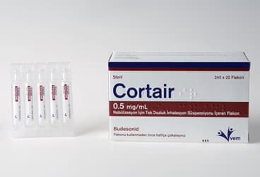CORTAIR 0,5 MG/ML NEBULIZASYON ICIN TEK DOZLUK INHALASYON SUSPANSIYONU ICEREN FLAKON (20 FLAKON) İlaç Görseli