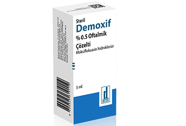 DEMOXIF %0,5 GOZ DAMLASI, COZELTI (5 ML) İlaç Görseli