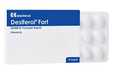 DESIFEROL FORT 20.000 IU YUMUSAK KAPSUL (14 KAPSUL) İlaç Görseli