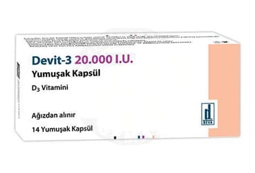 DEVIT-3 20.000 IU YUMUSAK KAPSUL (14 KAPSUL) İlaç Görseli