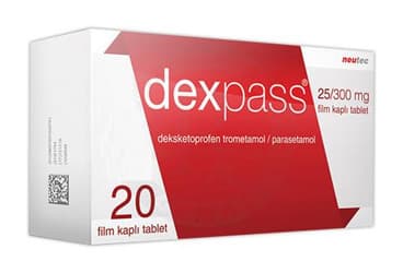 DEXPASS 25 MG /300 MG FILM KAPLI TABLET (20 TABLET) İlaç Görseli