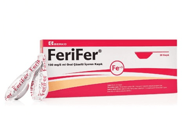 FERIFER 100 MG/5 ML ORAL COZELTI ICEREN 20 KASIK İlaç Görseli