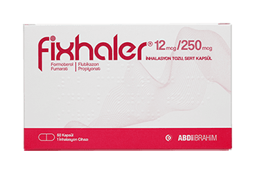 FIXHALER 12 MCG/250 MCG INHALASYON TOZU, SERT KAPSUL (60 KAPSUL) İlaç Görseli