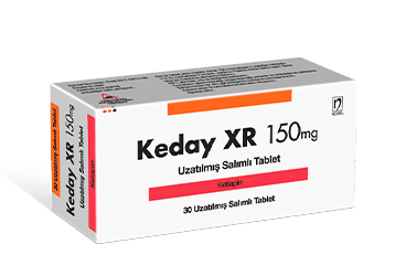 KEDAY XR 150 MG UZATILMIS SALIMLI 30 TABLET İlaç Görseli