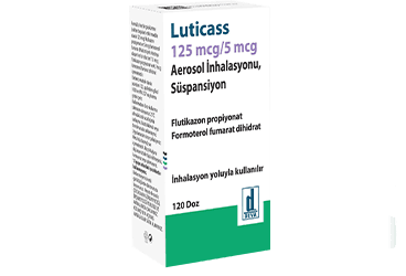 LUTICASS 125 MCG/ 5 MCG AEROSOL INHALASYONU, SUSPANSIYON (120 DOZ) İlaç Görseli