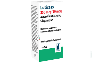 LUTICASS 250 MCG/ 10 MCG AEROSOL INHALASYONU, SUSPANSIYON (120 DOZ) İlaç Görseli