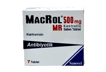 MACROL MR 500 MG DEGISTIRILMIS SALIMLI TABLET(7 TB) İlaç Görseli