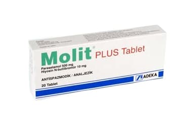 MOLIT PLUS 10 MG/500 MG TABLET (20 TABLET) İlaç Görseli