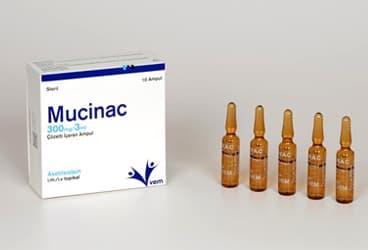 MUCINAC 300 MG/3 ML COZELTI ICEREN AMPUL 10x3 ML AMPUL/KUTU İlaç Görseli