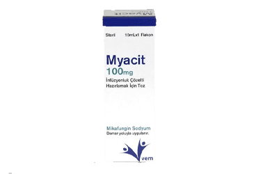 MYACIT 100 MG INFUZYONLUK COZELTI HAZIRLAMAK ICIN TOZ (1 FLAKON) İlaç Görseli