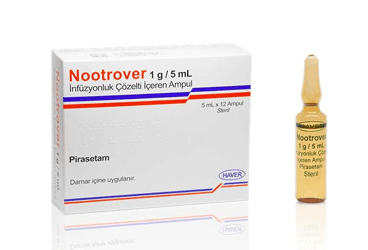 NOOTROVER 1G/5 ML INFUZYONLUK COZELTI ICEREN 12 AMPUL İlaç Görseli
