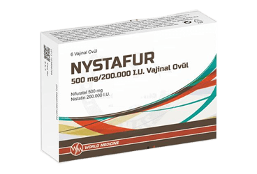 NYSTAFUR 500 MG/200.000 I.U. VAJINAL OVUL (6 OVUL) İlaç Görseli