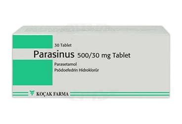 PARASINUS 500/30 MG TABLET (30 TABLET) İlaç Görseli