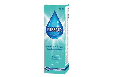 PASSEAR 45,52 MG+ 11,38 MG /ML KULAK DAMLASI (1 ADET 15 ML COZELTI) İlaç Görseli