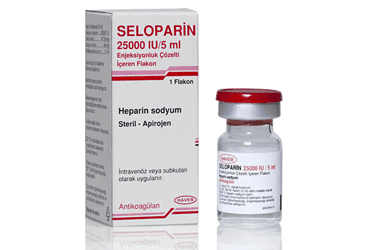 SELOPARIN 25000 IU/5 ML ENJEKSIYONLUK COZELTI ICEREN 1 FLAKON İlaç Görseli