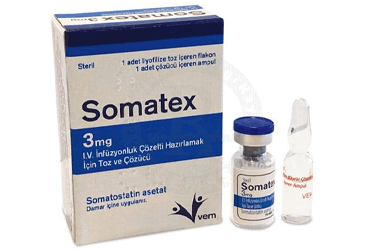 SOMATEX 3 MG I.V. INFUZYONLUK COZELTI HAZIRLAMAK ICIN TOZ VE COZUCU (1 FLAKON+1 COZUCU AMPUL) İlaç Görseli