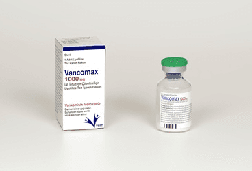 VANCOMAX 1000 MG IV INFIZYON COZELTI ICIN LIYOFILIZE TOZ ICEREN FLAKON İlaç Görseli