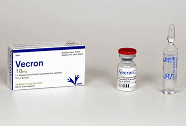 VECRON 10 MG IV ENJEKSIYONLUK COZELTI HAZIRLAMAK ICIN LIYOFILIZE TOZ ICEREN TOZ VE COZUCU (1 FLAKON+ 1 COZUCU) İlaç Görseli