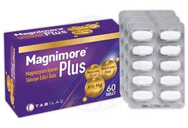 MAGNIMORE PLUS MAGNEZYUM ICEREN TAKVIYE EDICI GIDA 60 tablet Takviye Ürün Görseli