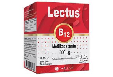 LECTUS B12 METILKOBALAMIN SPREY TAKVIYE EDICI GIDA 20 ml Takviye Ürün Görseli