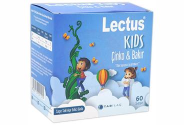 LECTUS KIDS CINKO VE BAKIR ICEREN SASE TAKVIYE EDICI GIDA 60 saşe Takviye Ürün Görseli