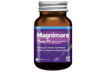 MAGNIMORE THREO PS MAGNEZYUM VE FOSFATIDILSERIN ICEREN TAKVIYE EDICI GIDA 60 kapsül Takviye Ürün Görseli