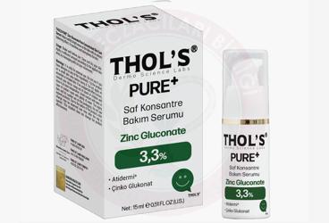 THOLS PURE+ SAF KONSANTRE BAKIM SERUMU %3.3 ZINC GLUCONATE 15 ml şişe