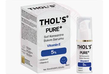 THOLS PURE+ SAF KONSANTRE BAKIM SERUMU %5 VITAMIN E 15 ml şişe